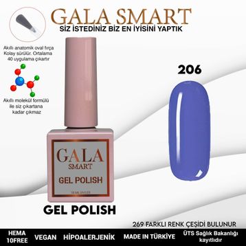 Gala Smart 206 10 ml Classic Kalıcı Oje