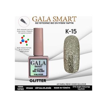 Gala Smart K15 10 ml Glitter Kalıcı Oje