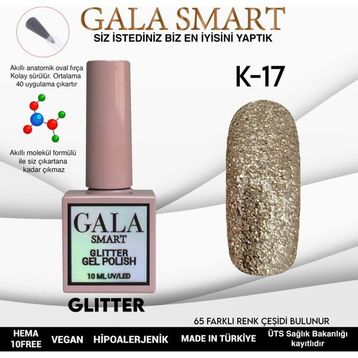 Gala Smart K17 10 ml Glitter Kalıcı Oje