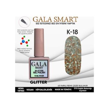 Gala Smart K18 10 ml Glitter Kalıcı Oje