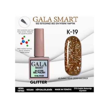 Gala Smart K19 10 ml Glitter Kalıcı Oje