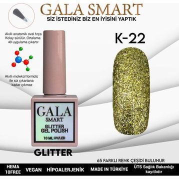 Gala Smart K22 10 ml Glitter Kalıcı Oje