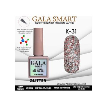 Gala Smart K31 10 ml Glitter Kalıcı Oje
