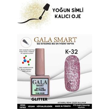 Gala Smart K32 10 ml Glitter Kalıcı Oje