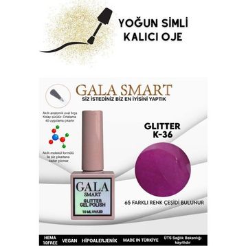 Gala Smart K36 10 ml Glitter Kalıcı Oje