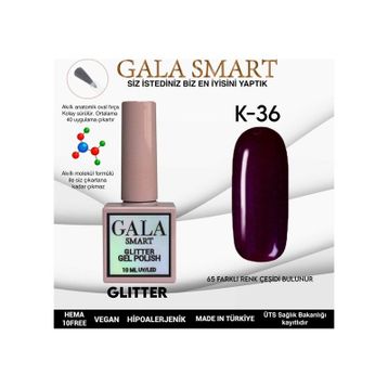 Gala Smart K36 10 ml Glitter Kalıcı Oje