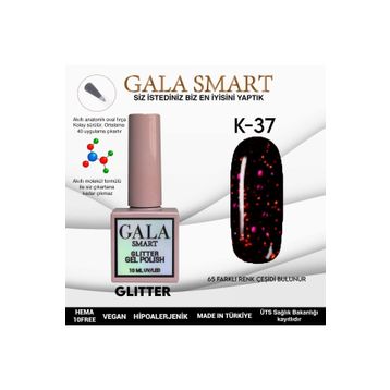 Gala Smart K37 10 ml Glitter Kalıcı Oje