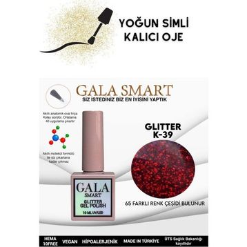 Gala Smart K39 10 ml Glitter Kalıcı Oje