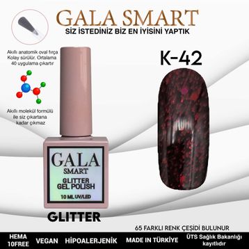 Gala Smart K42 10 ml Glitter Kalıcı Oje