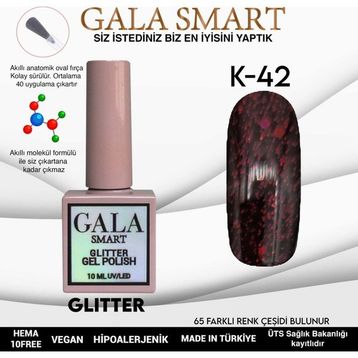 Gala Smart K42 10 ml Glitter Kalıcı Oje