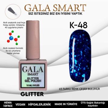 Gala Smart K48 10 ml Glitter Kalıcı Oje
