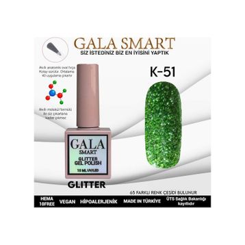 Gala Smart K51 10 ml Glitter Kalıcı Oje