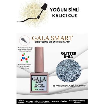 Gala Smart K54 10 ml Glitter Kalıcı Oje