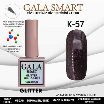Gala Smart K57 10 ml Glitter Kalıcı Oje