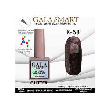 Gala Smart K58 10 ml Glitter Kalıcı Oje