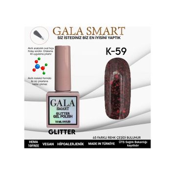 Gala Smart K59 10 ml Glitter Kalıcı Oje