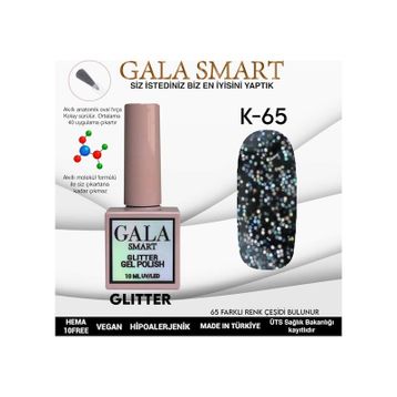Gala Smart K65 10 ml Glitter Kalıcı Oje