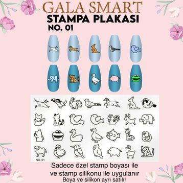 Gala Smart Stampa Plaka No:1 Sticker