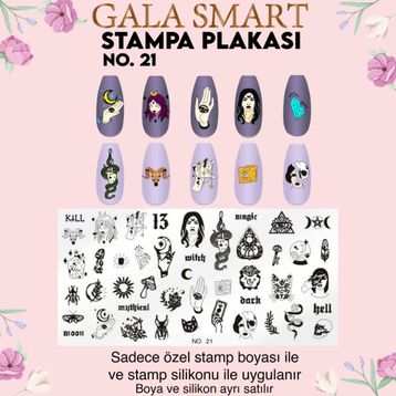 Gala Smart Stampa Plaka No:21 Sticker