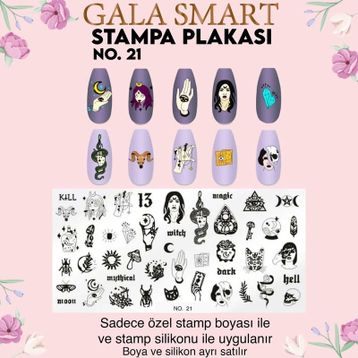 Gala Smart Stampa Plaka No:21 Sticker