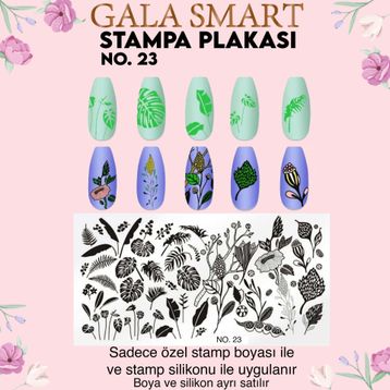 Gala Smart Stampa Plaka No:23 Sticker