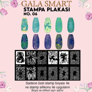 Gala Smart Stampa Plaka No:6 Sticker