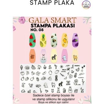 Gala Smart Stampa Plaka No:8 Sticker