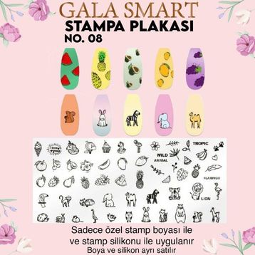 Gala Smart Stampa Plaka No:8 Sticker