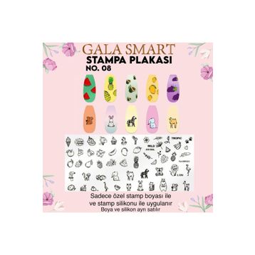 Gala Smart Stampa Plaka No:8 Sticker