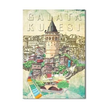 Galata Kulesi Kanvas Tablo