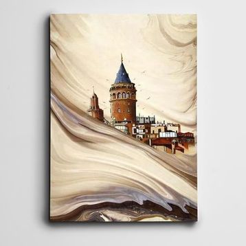 Galata Kulesi Kanvas Tablo