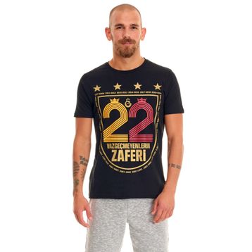 Galatasaray E191259 Yasin Tekstil 22 Vazgeçmeyenlerin Zaferi Erkek T-shirt