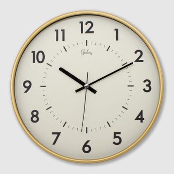 Galaxy 221-G Serisi Eskitme Metal Görünümlü Sessiz Akar 30 cm Modern Duvar Saati