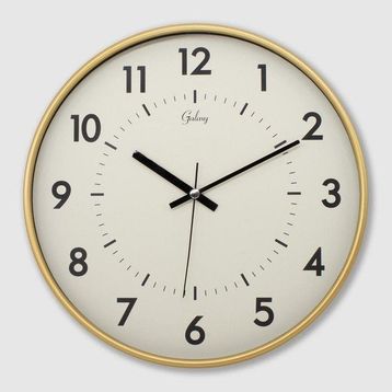 Galaxy 221-G Serisi Eskitme Metal Görünümlü Sessiz Akar 30 cm Modern Duvar Saati