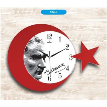 Galaxy Ay Yıldız Duvar Saati