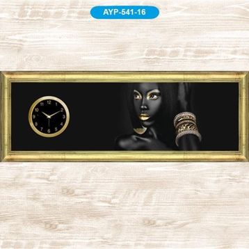Galaxy AYP-541-16 Dekoratif Bilezikli Kadın Tablo Duvar Saati