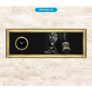 Galaxy AYP-541-16 Dekoratif Bilezikli Kadın Tablo Duvar Saati