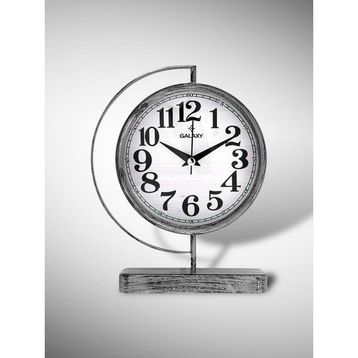 Galaxy Premium Serisi Modern Kadranlı 20 cm Metal Ofis ve Masa Üstü Saat