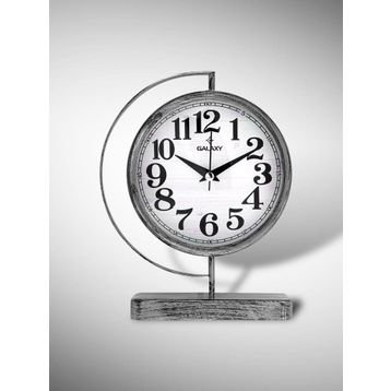 Galaxy Premium Serisi Modern Kadranlı 20 cm Metal Ofis ve Masa Üstü Saat