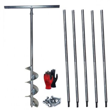 Galvaniz Toprak Burgusu Uzatmalı Çap 15 cm Boy 6 mt Sondaj Aleti