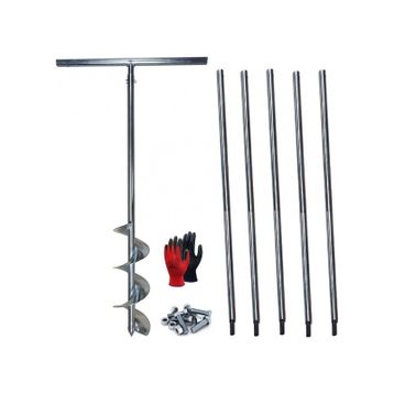 Galvaniz Toprak Burgusu Uzatmalı Çap 15 cm Boy 6 mt Sondaj Aleti