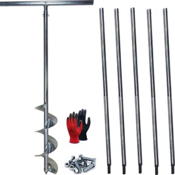 Galvaniz Toprak Burgusu Uzatmalı Çap 15 cm Boy 6 mt Sondaj Aleti