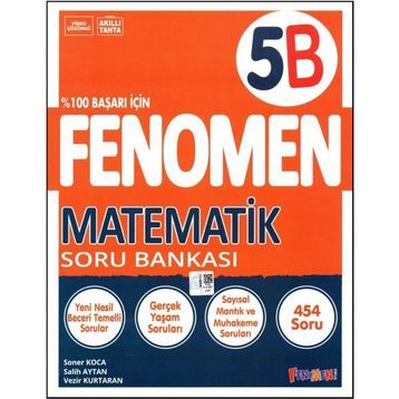 Gama Tesla 5. Sınıf Matematik B Fenomen Soru Bankası