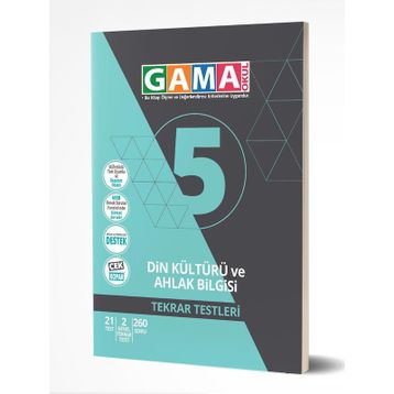 Gama Yayınları 5. Sınıf Din Kültürü Tekrar Testleri