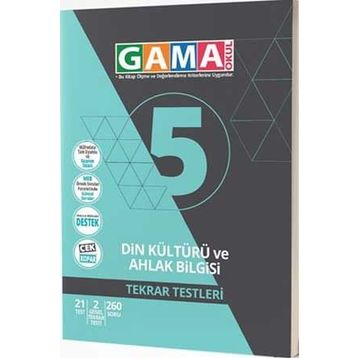 Gama Yayınları 5. Sınıf Din Kültürü Tekrar Testleri