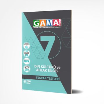 Gama Yayınları 7. Sınıf Din Kültürü Tekrar Testleri
