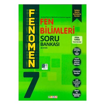 Gama Yayınları 7.Sınıf Fenomen Fen Bilimleri Soru Bankası