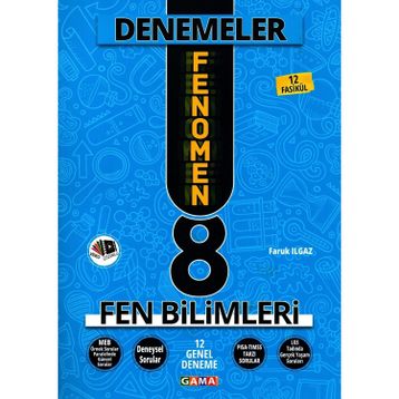 Gama Yayınları 8. Sınıf Fen Bilimleri Fenomen 12 Genel Deneme