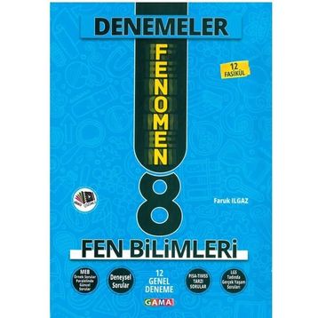 Gama Yayınları 8. Sınıf Fen Bilimleri Fenomen 12 Genel Deneme
