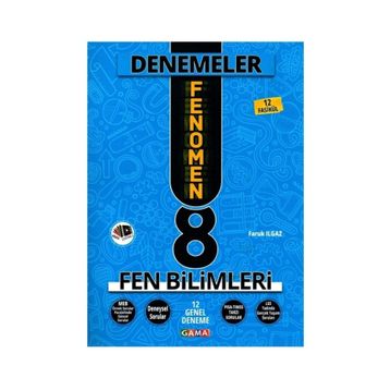 Gama Yayınları 8. Sınıf Fen Bilimleri Fenomen 12 Genel Deneme